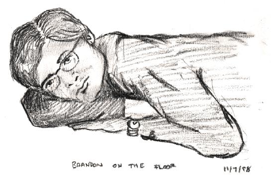 Brandon On The Floor 11/7/98 by Colleen B. Noonan
